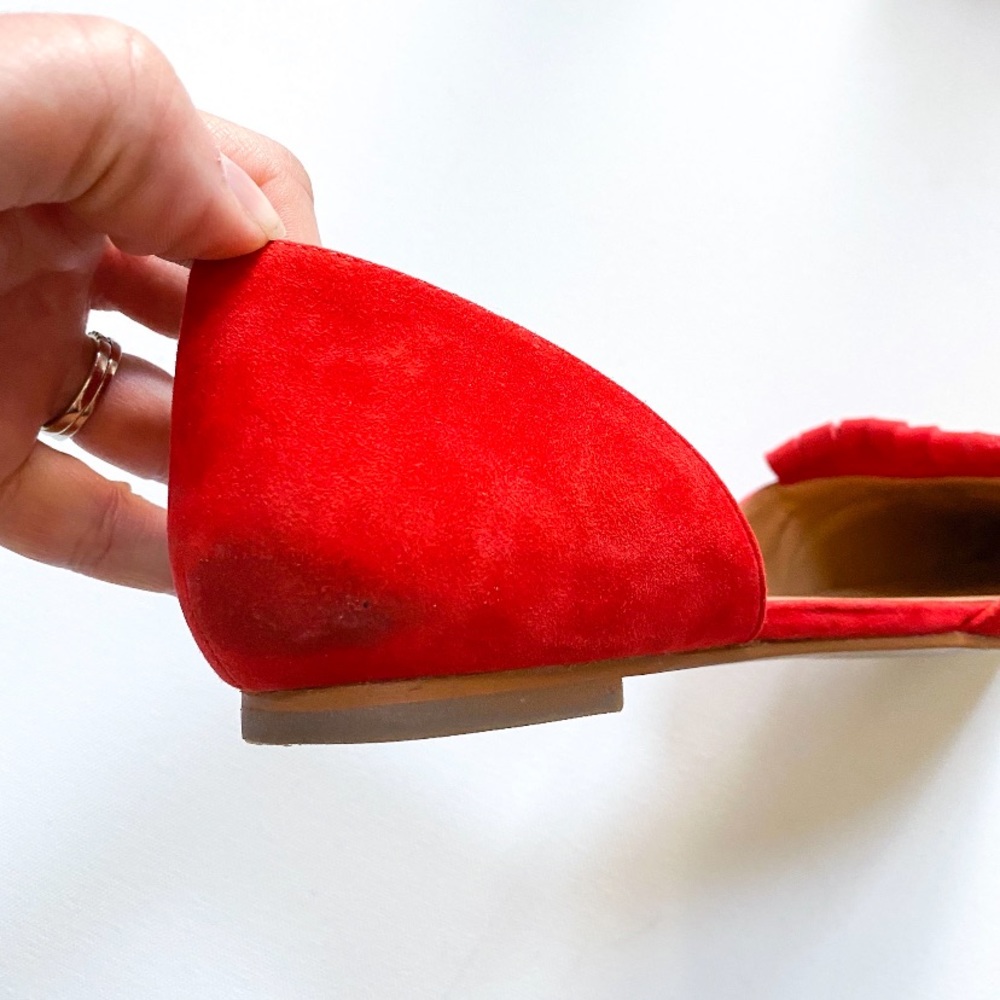 J. Crew Red Tassel D’Orsay Flats - Picture 7 of 8